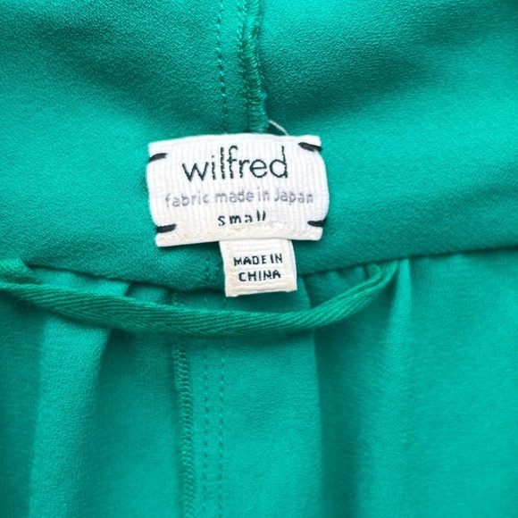 Wilfred Kelly Green Sleeveless Wrap Blouse Size Small - Picture 6 of 7
